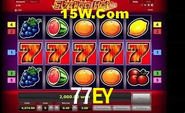 Tela de boas-vindas e lobby de jogos do aplicativo 77EY